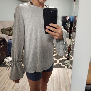 Boutique Cutout Long Sleeve Top